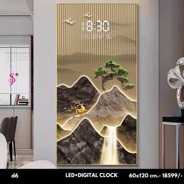 Imported Digital LED Wall Frame with Digital Clock - Image 7