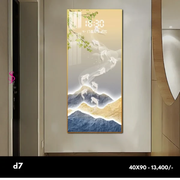 Imported Digital LED Wall Frame with Digital Clock - Image 8