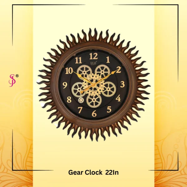 22 inch Solar Clock