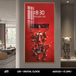 Imported Digital LED Wall Frame with Clock