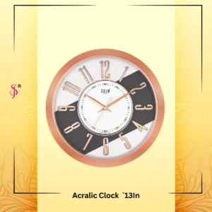 Acrylic Clock 13In