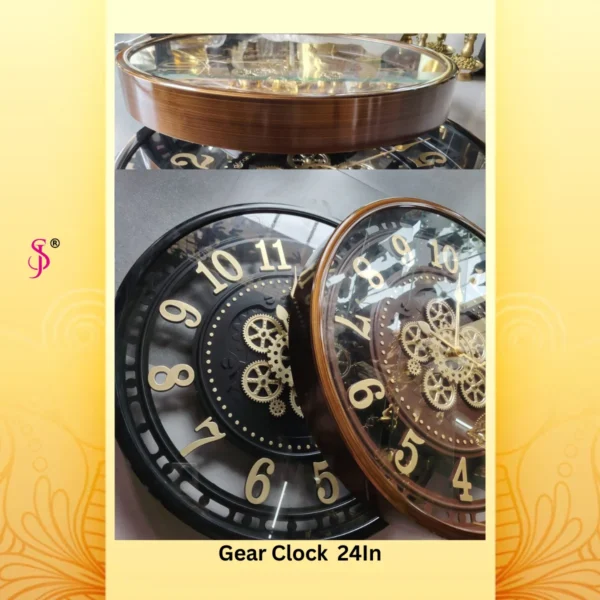 Gear Clock 24In 1