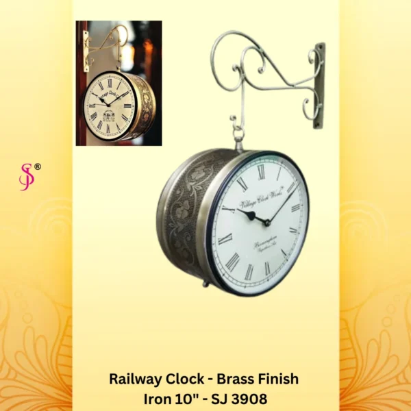 Railway Clock 10 In